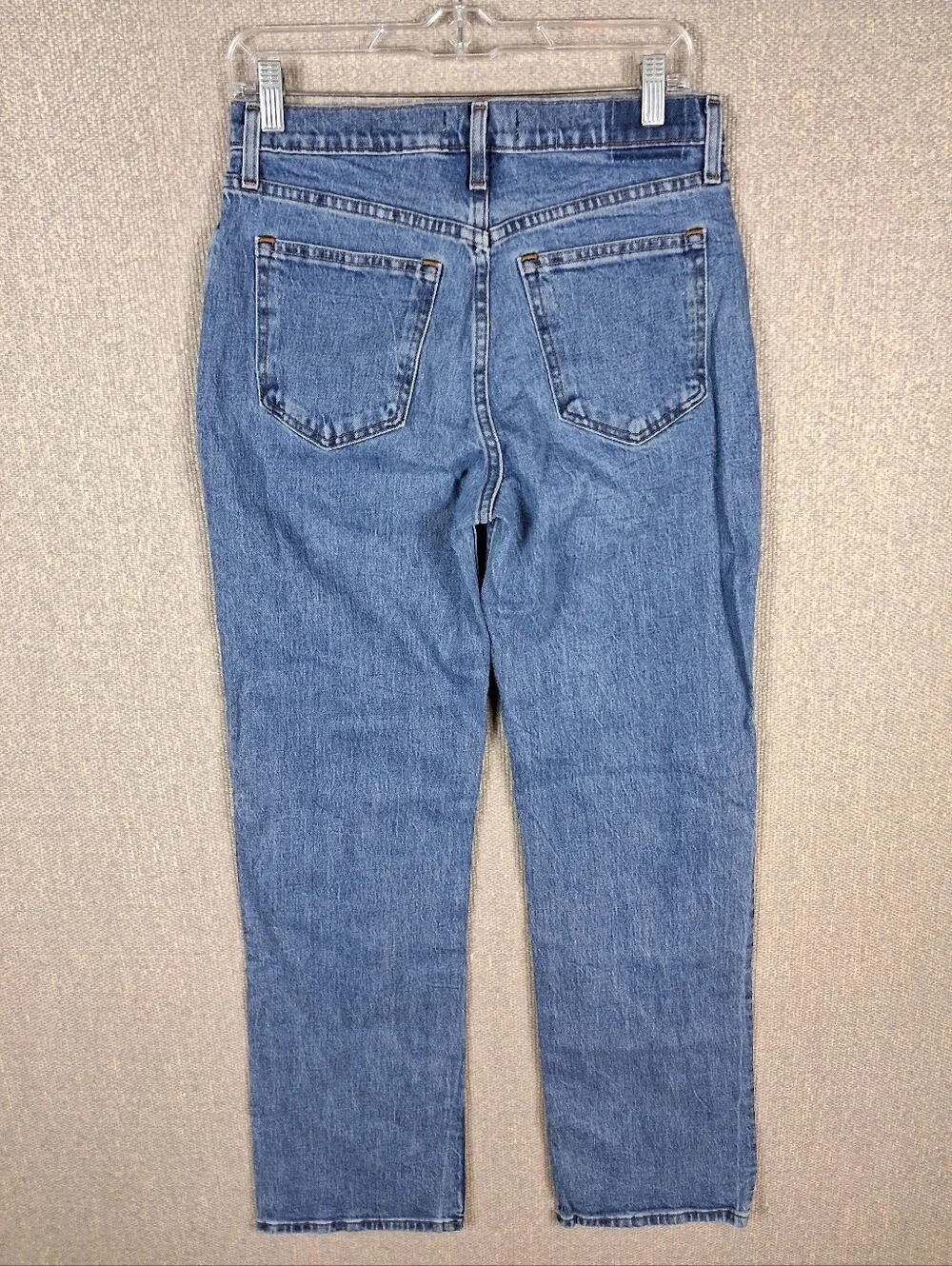 Abercrombie & Fitch Curve Love The Baggy Mid Rise Jeans Medium Wash Denim 27/4